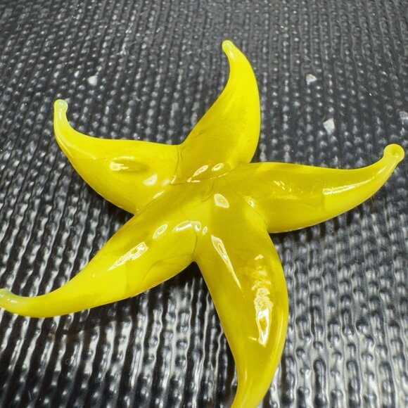 Venetian Art Glass Hand Blown Starfish Hand Made Italian Glass Delicate Figure - Picture 2 of 12